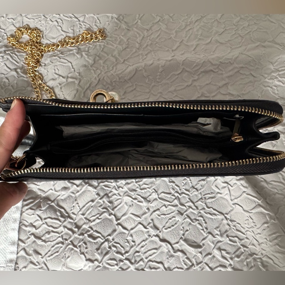 NWT JOSEPH D'AREZZO Sunglass Woman Top Handle Bag Black - Picture 9 of 9